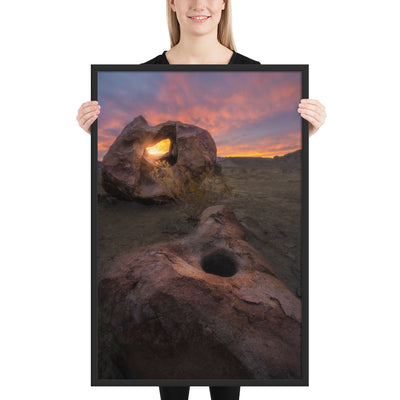 Big Bend Mortar Sunrise Framed Luster