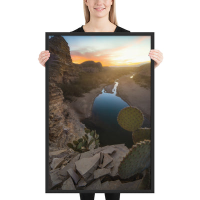 Big Bend Creek Sunset Framed Luster