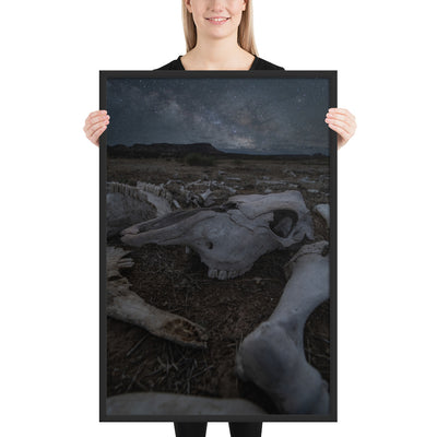 Cattle Graveyard Framed Luster