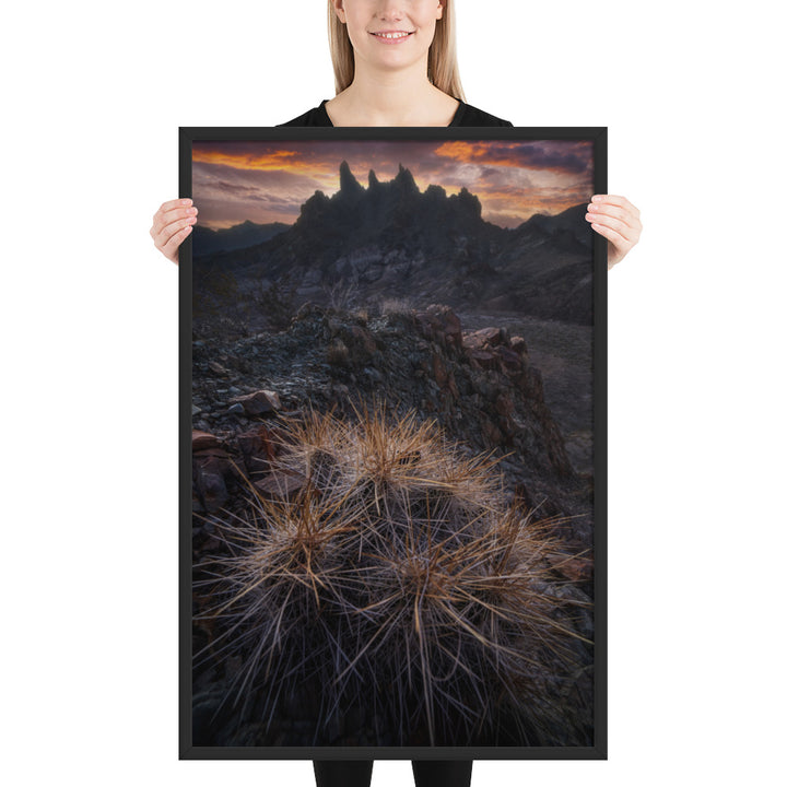 Mule Ears Sunrise Framed Luster