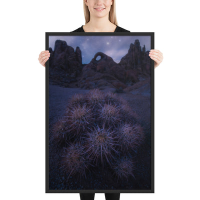 Eye of Alabama Hills Framed Luster