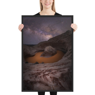 Cosmic Ashtray Night Framed Luster