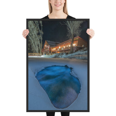 Sipapu Lodge Night Framed Luster