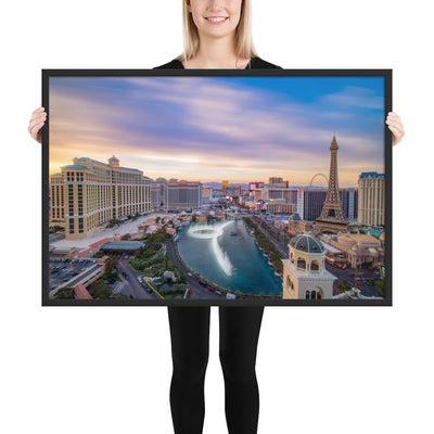 Cosmo Las Vegas Sunset Framed Luster