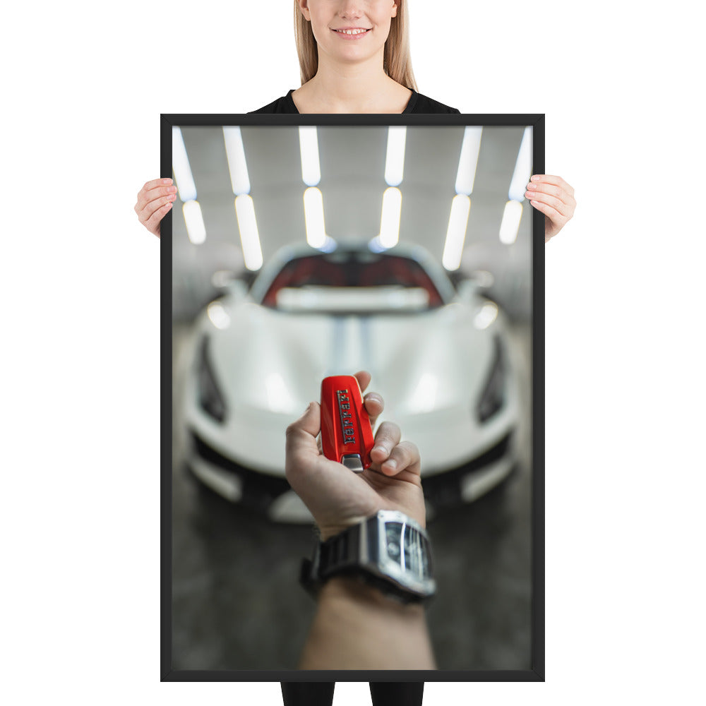 Ferrari 488 Pista Key Framed Luster