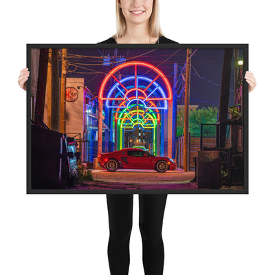 Lotus Elise Night Framed Luster