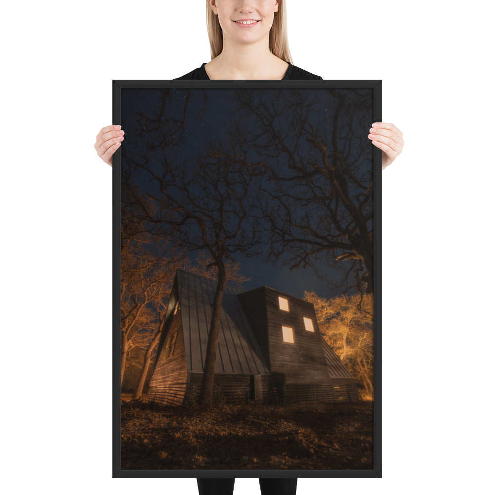 Cabin in the Woods Framed Luster
