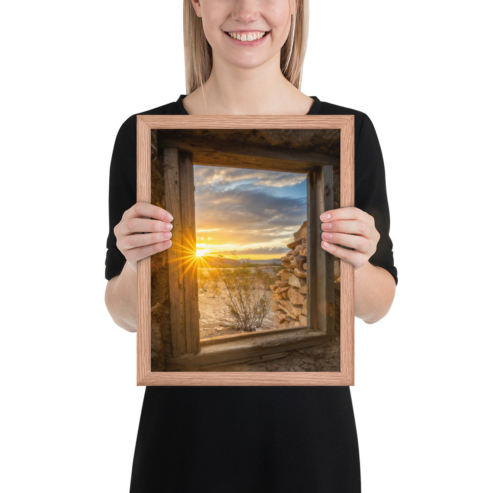 Terlingua Sunrise Framed Luster