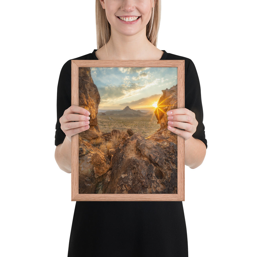 Big Bend Sunset Framed Luster