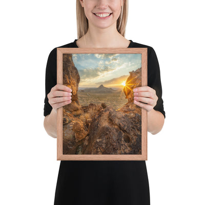 Big Bend Sunset Framed Luster