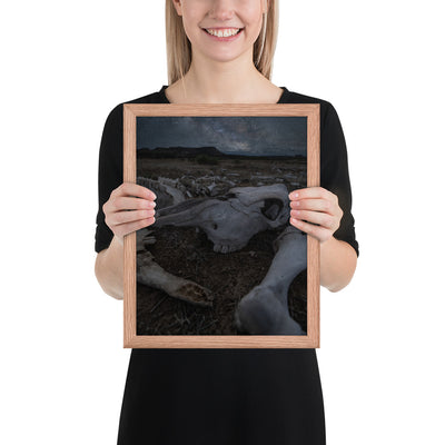 Cattle Graveyard Framed Luster
