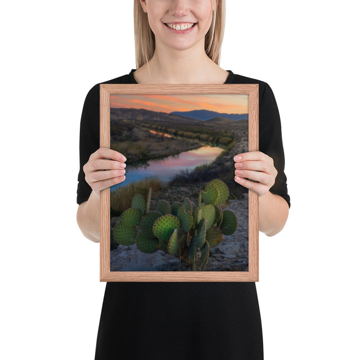 Rio Grande Sunset Framed Luster