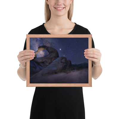 Mobius Arch Night Framed Luster