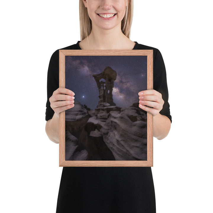 Alien Throne Night Framed Luster