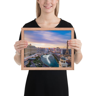 Cosmo Las Vegas Sunset Framed Luster