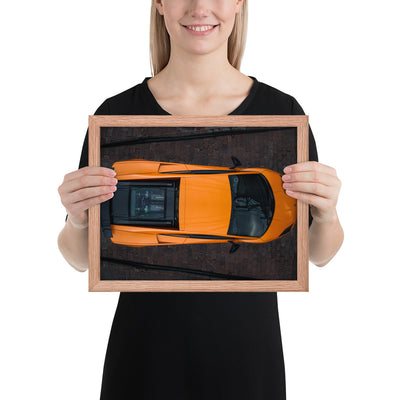 Lamborghini Gallardo Aerial Framed Luster