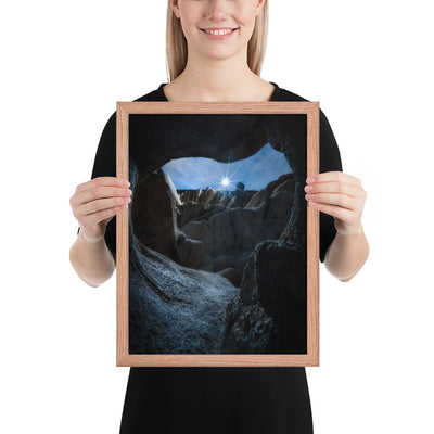 Joshua Tree Cave Framed Luster