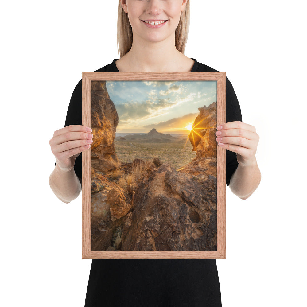 Big Bend Sunset Framed Luster