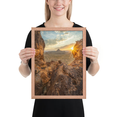 Big Bend Sunset Framed Luster