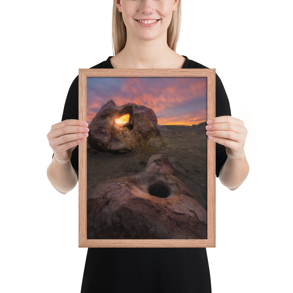 Big Bend Mortar Sunrise Framed Luster