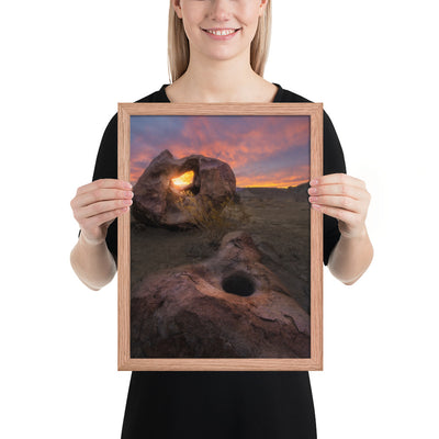Big Bend Mortar Sunrise Framed Luster