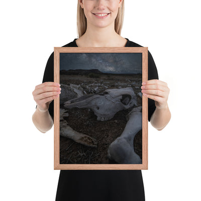 Cattle Graveyard Framed Luster