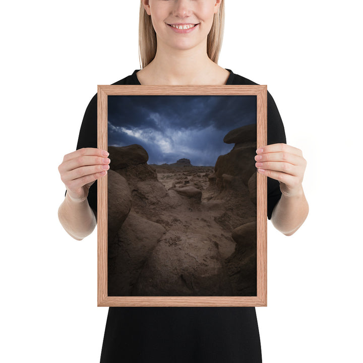 Goblin Valley Storm Framed Luster