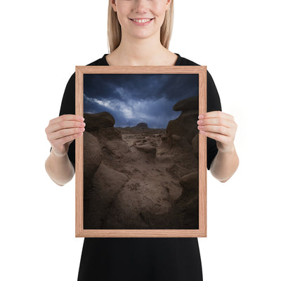Goblin Valley Storm Framed Luster