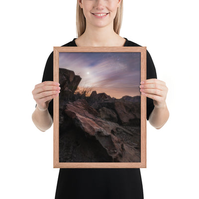 Big Bend Cloudy Twilight Framed Luster