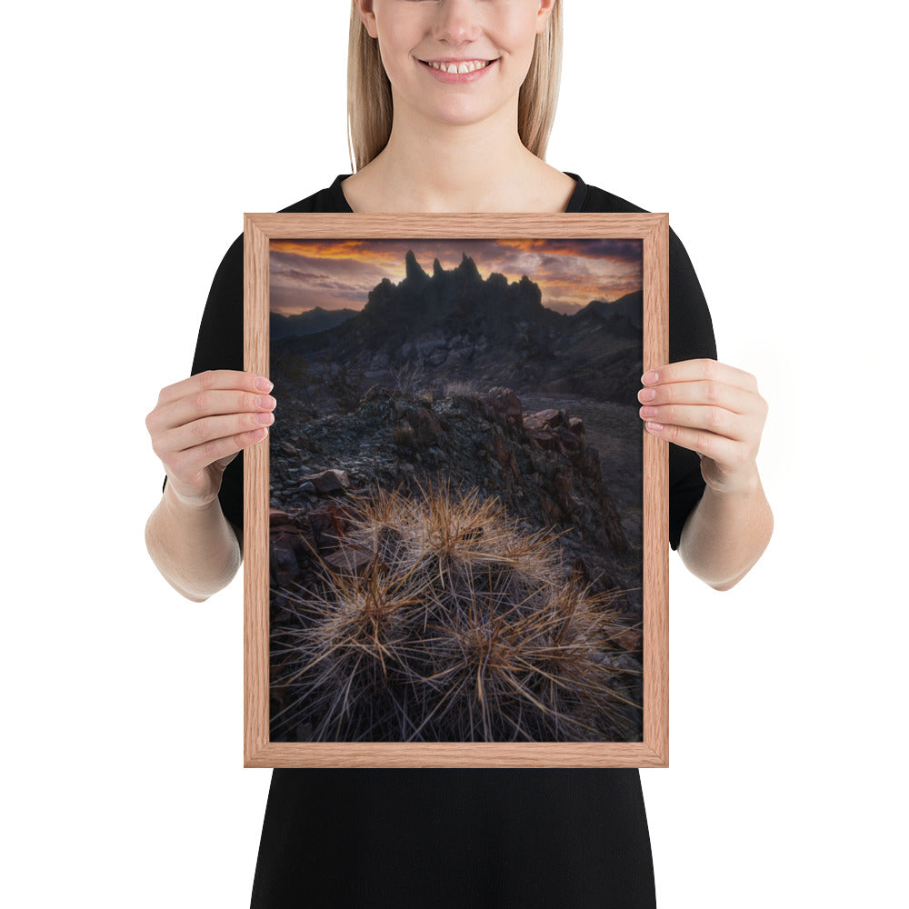 Mule Ears Sunrise Framed Luster
