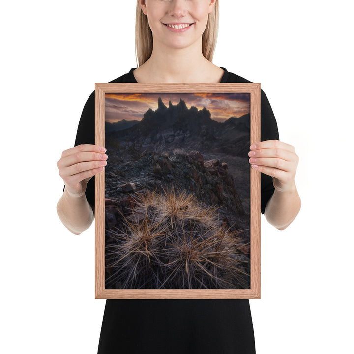 Mule Ears Sunrise Framed Luster