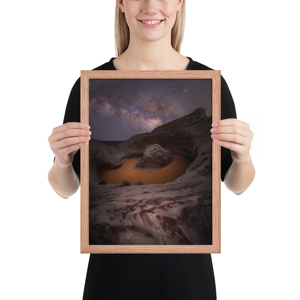 Cosmic Ashtray Night Framed Luster