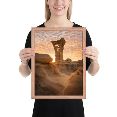 Alien Throne Sunset Framed Luster