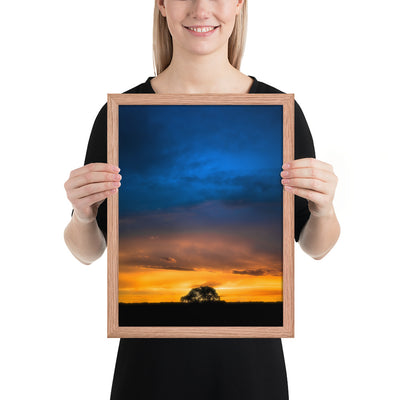 Texas Panhandle Sunset Framed Luster