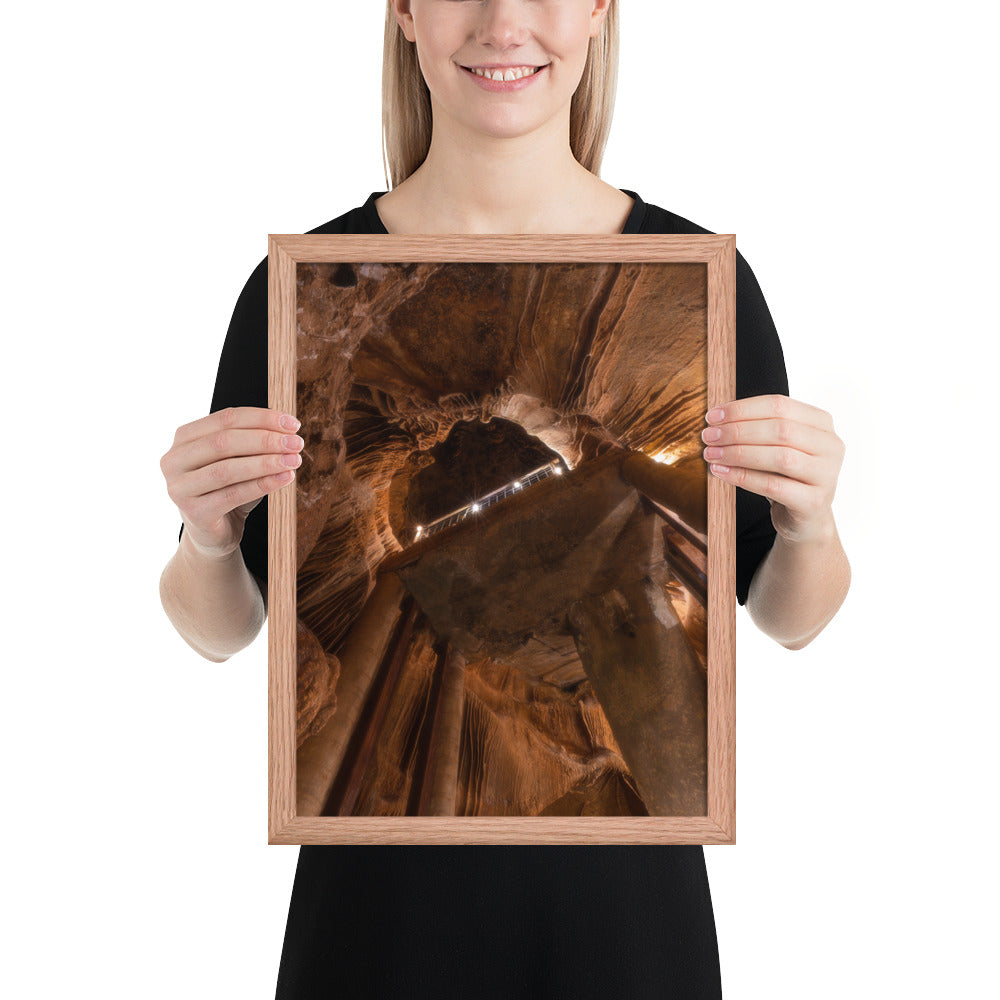 Cave Without a Name Framed Luster