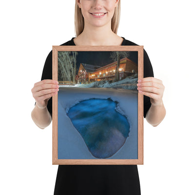 Sipapu Lodge Night Framed Luster