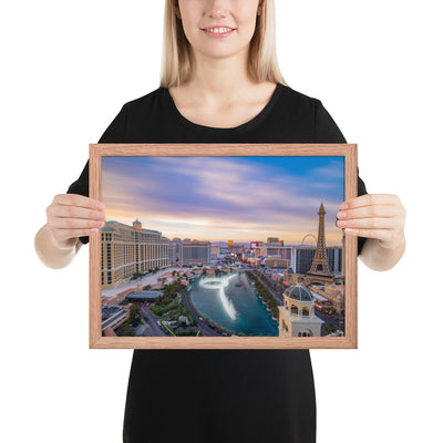 Cosmo Las Vegas Sunset Framed Luster