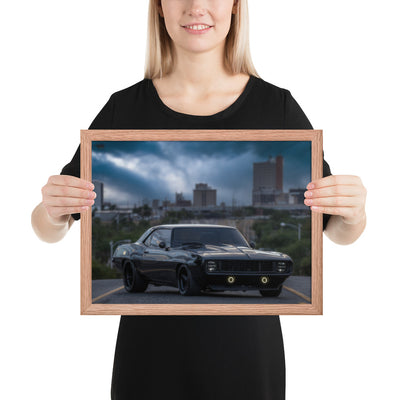 1969 Camaro Dusk Framed Luster