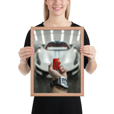 Ferrari 488 Pista Key Framed Luster