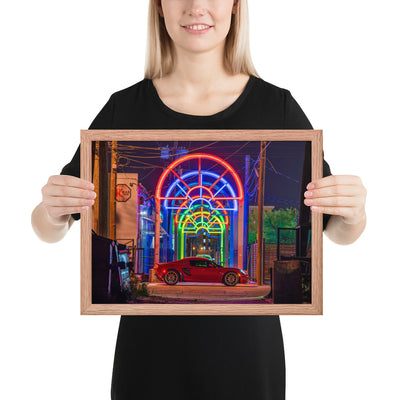 Lotus Elise Night Framed Luster