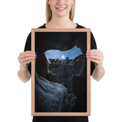 Joshua Tree Cave Framed Luster