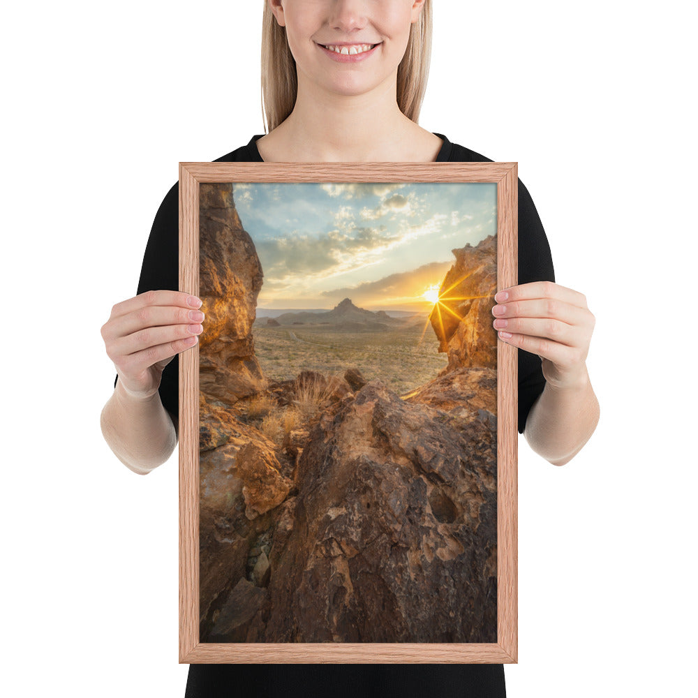 Big Bend Sunset Framed Luster
