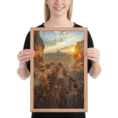 Big Bend Sunset Framed Luster