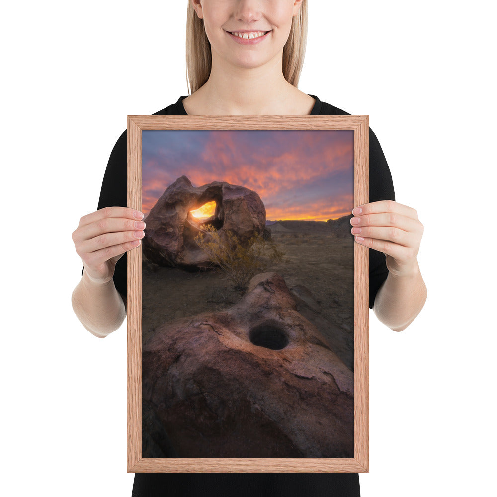 Big Bend Mortar Sunrise Framed Luster