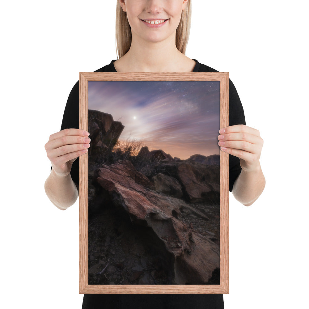 Big Bend Cloudy Twilight Framed Luster