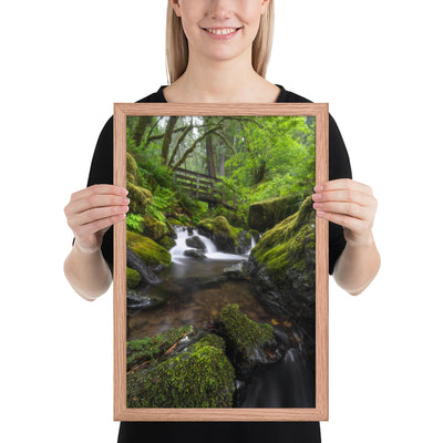 Oregon Fairy Garden Framed Luster