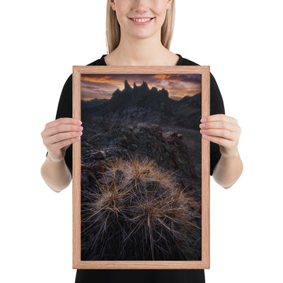 Mule Ears Sunrise Framed Luster