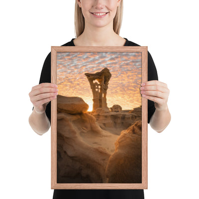 Alien Throne Sunset Framed Luster