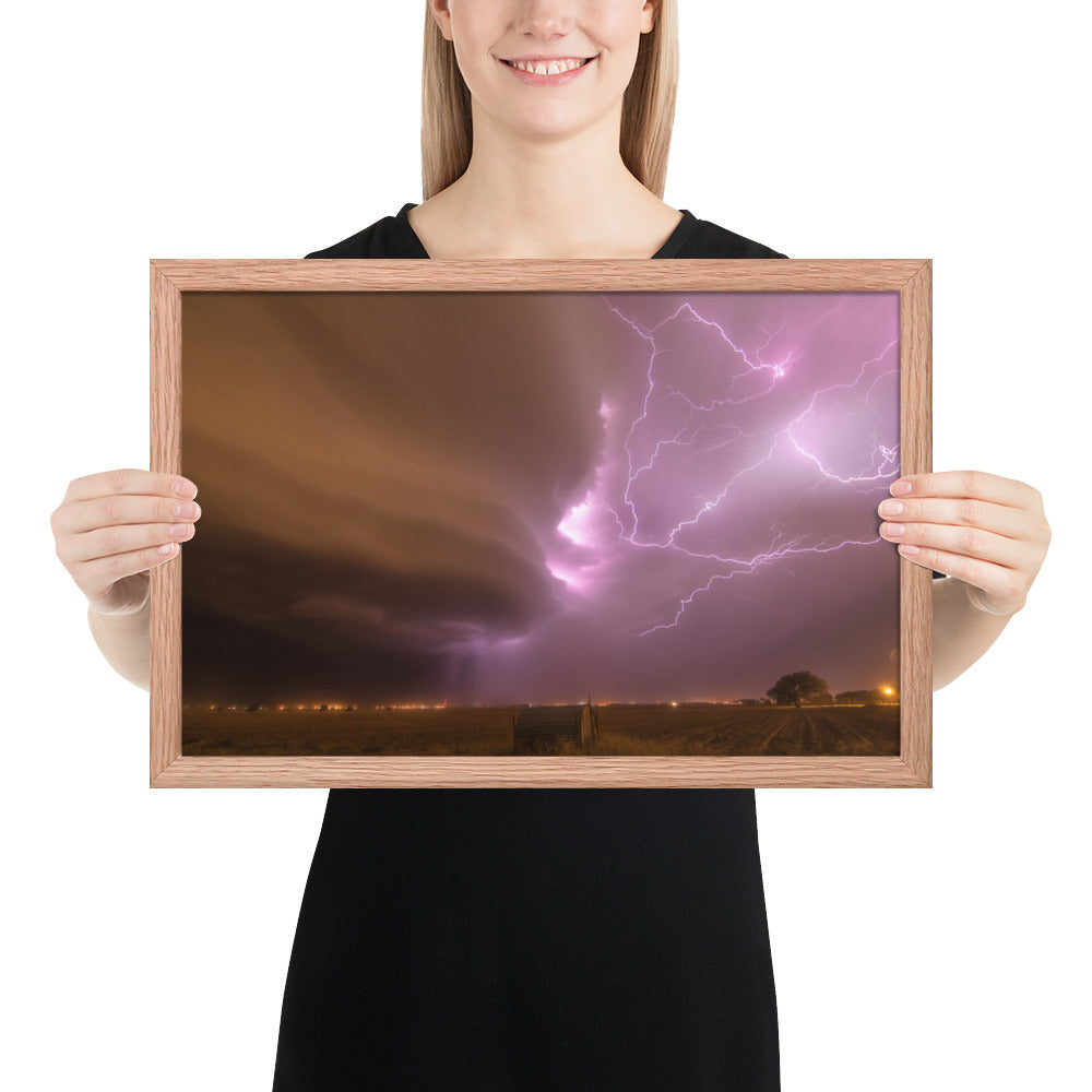 Dust Storm Supercell Framed Luster