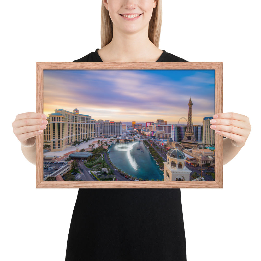 Cosmo Las Vegas Sunset Framed Luster